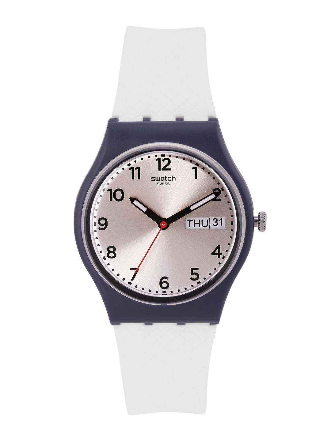 

Swatch Tech-Mode Unisex Silver Water Resistant Analogue Watch GN720
