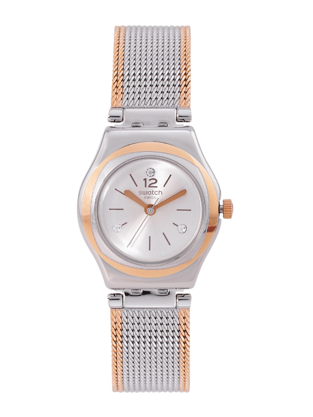 

Swatch Irony Women Grey Water Resistant Analogue Watch YSS327M