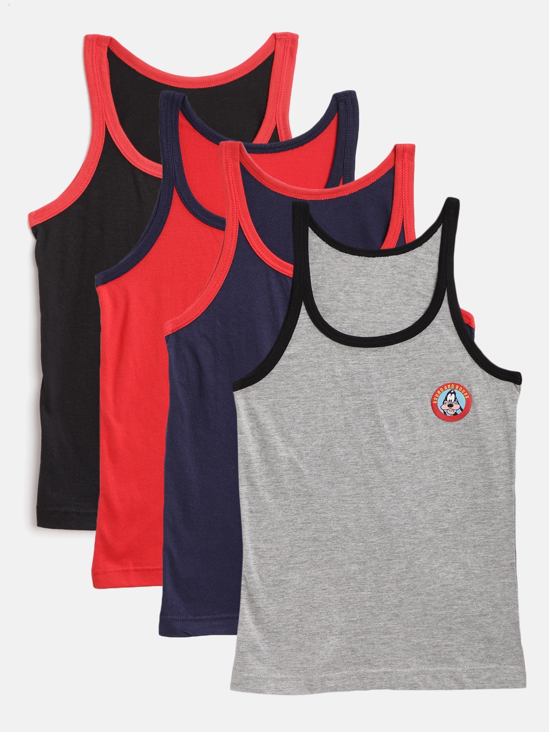 

Bodycare Kids Boys Pack of 4 Gym Vests 936ABCD, Multi