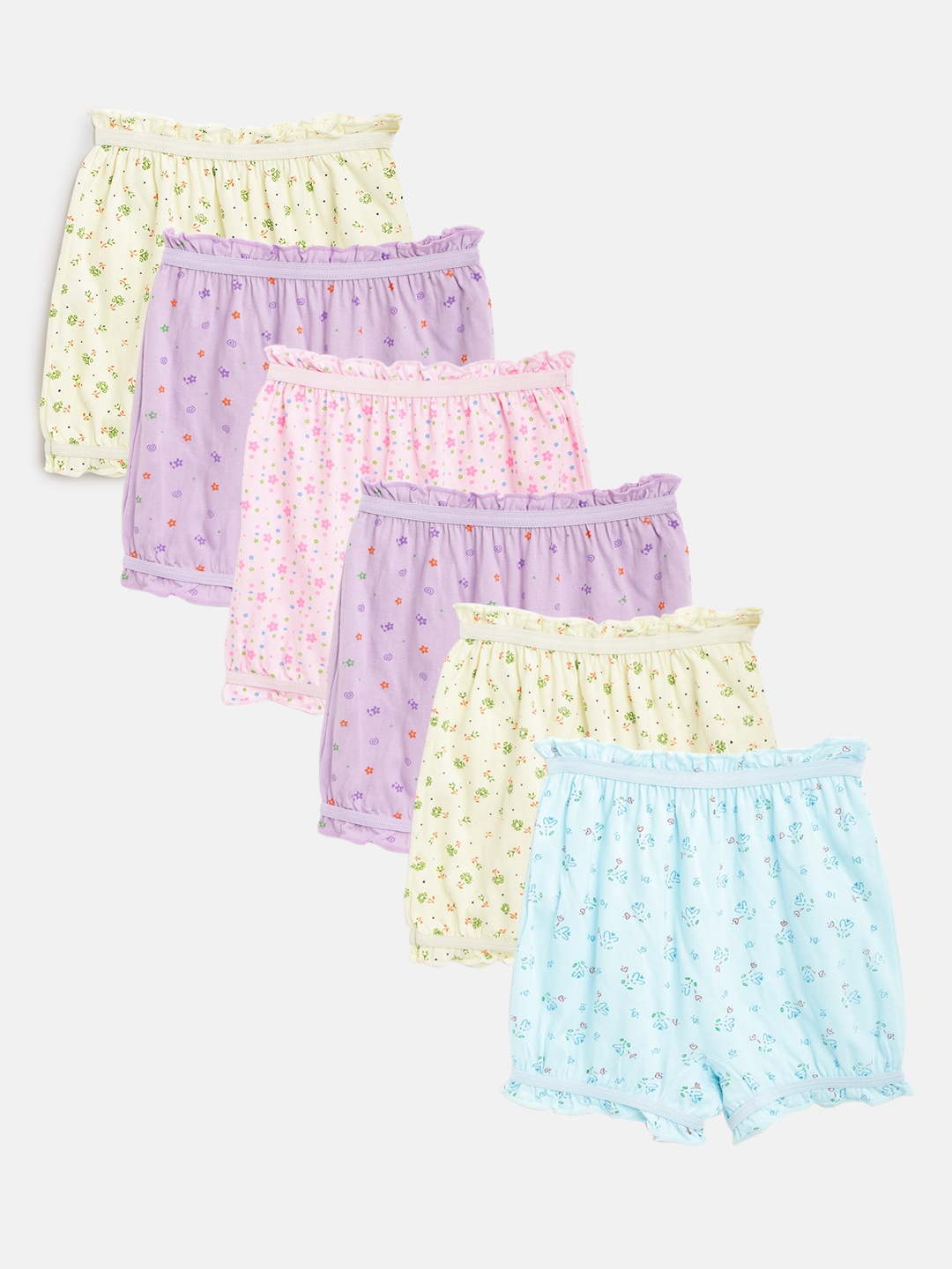 

Bodycare Kids Pack of 6 Assorted Printed Bloomer Briefs 2276ABCDAB-65, Multi