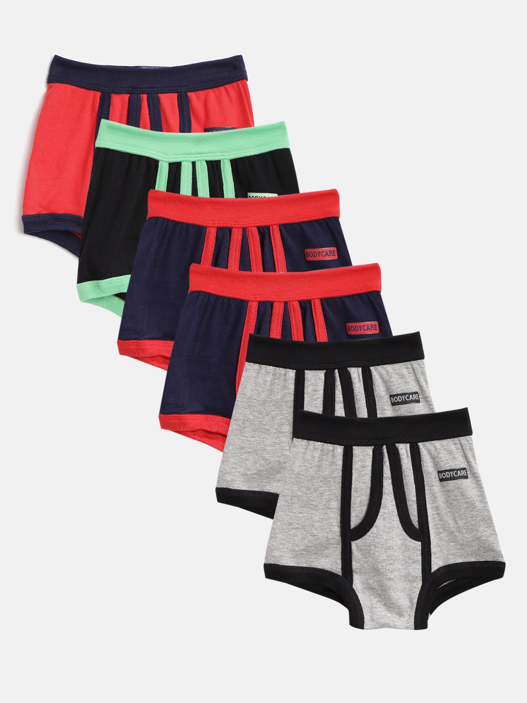 

Bodycare Kids Boys Pack of 6 Solid Trunks 333ABCABC, Navy blue