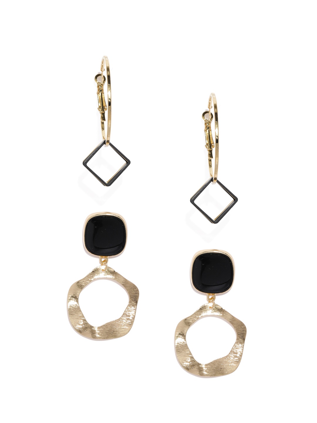 

Blisscovered Women Set of 2 Drop Earrings, Gold