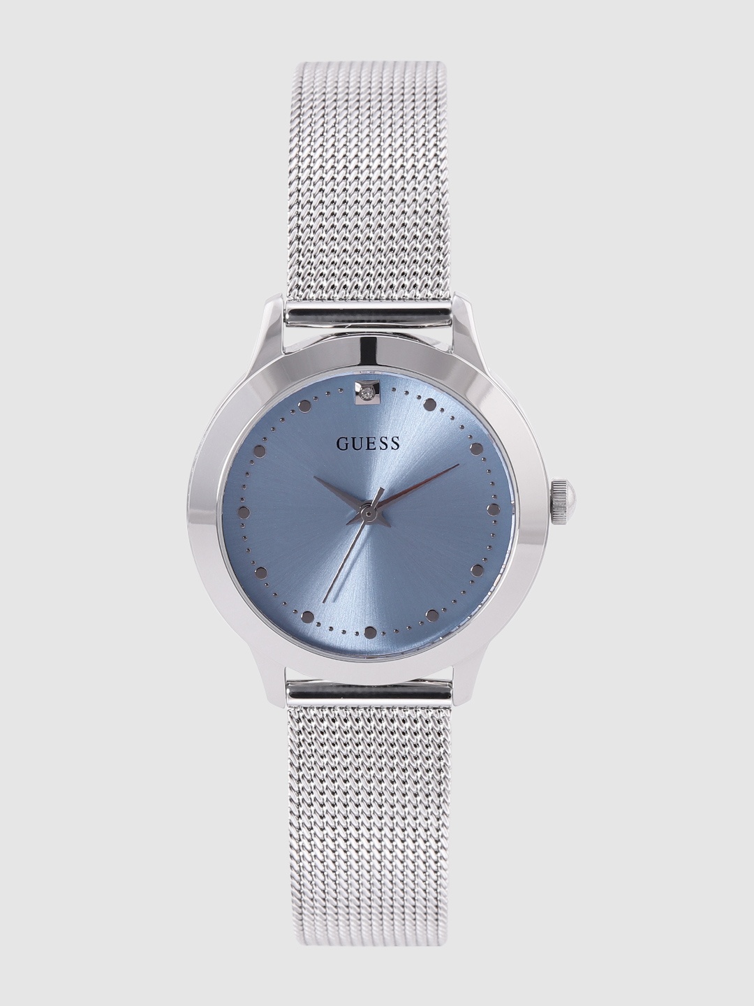 

GUESS Women Blue Diamond Studded Analogue Watch W1197L2