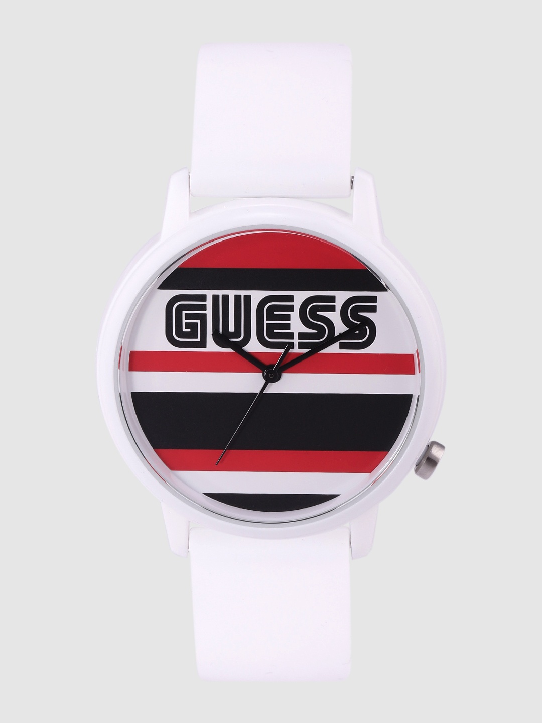 

GUESS Unisex White & Black Printed Analogue Watch V1028M1