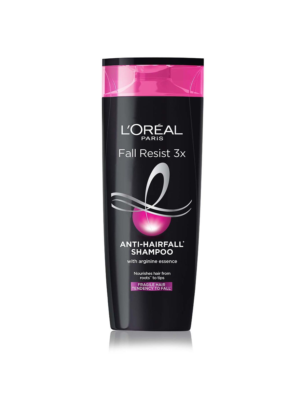 

LOreal Unisex Fall Repair 3x Anti-Hair Fall Shampoo with Arginine 180 ml, Black
