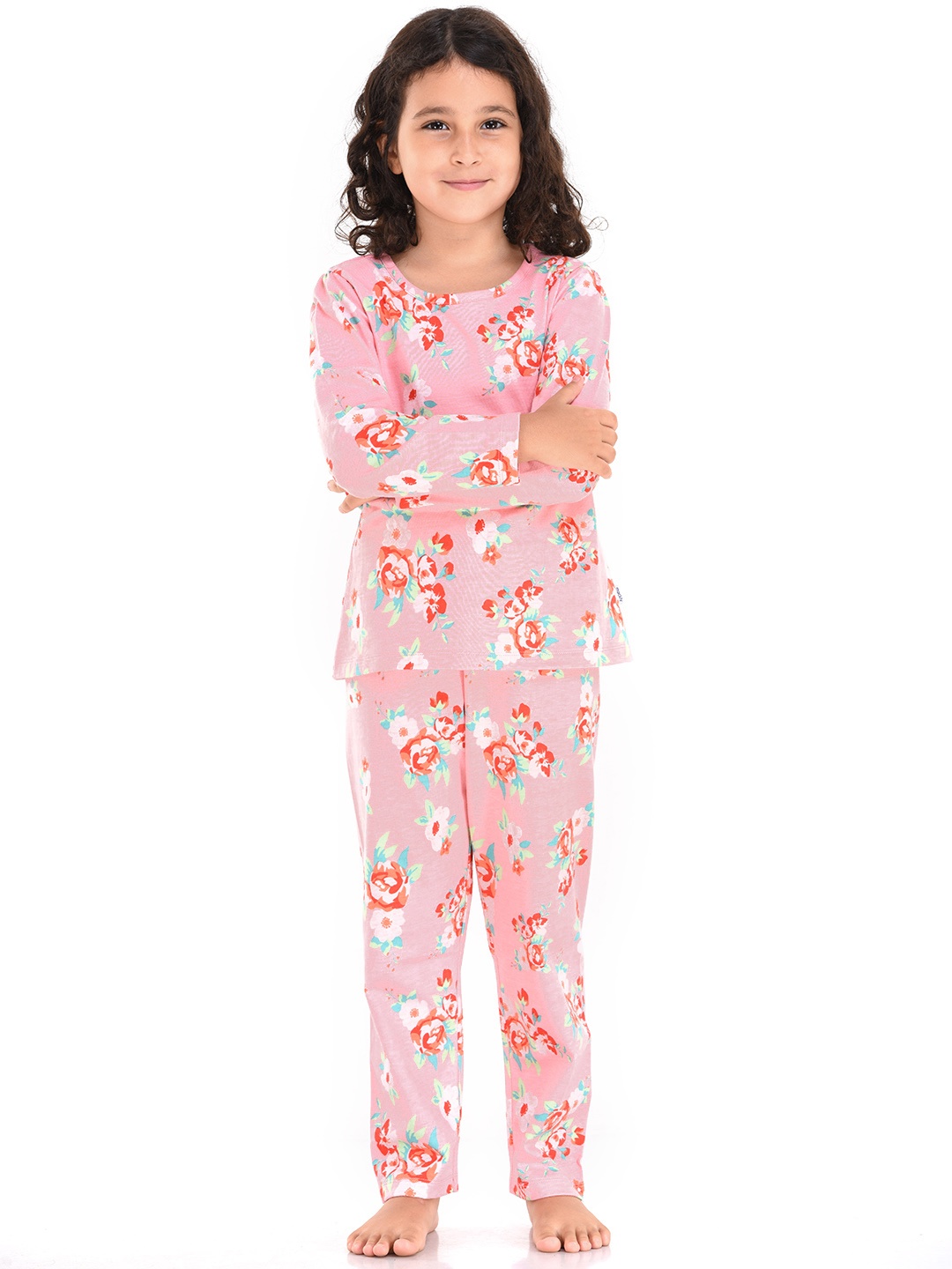 

mackly Girls Rose Printed Night suit IPW-06-12-18