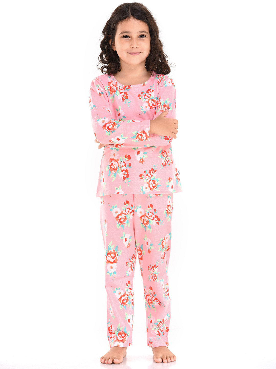 

mackly Girls Rose Printed Night suit IPW-06