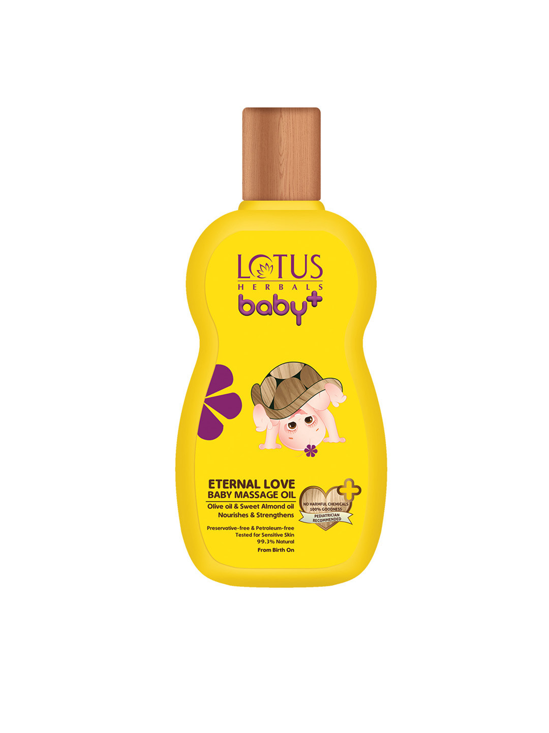 

Lotus Herbals Baby Eternal Love Massage Sustainable Oil 100 ml, Yellow