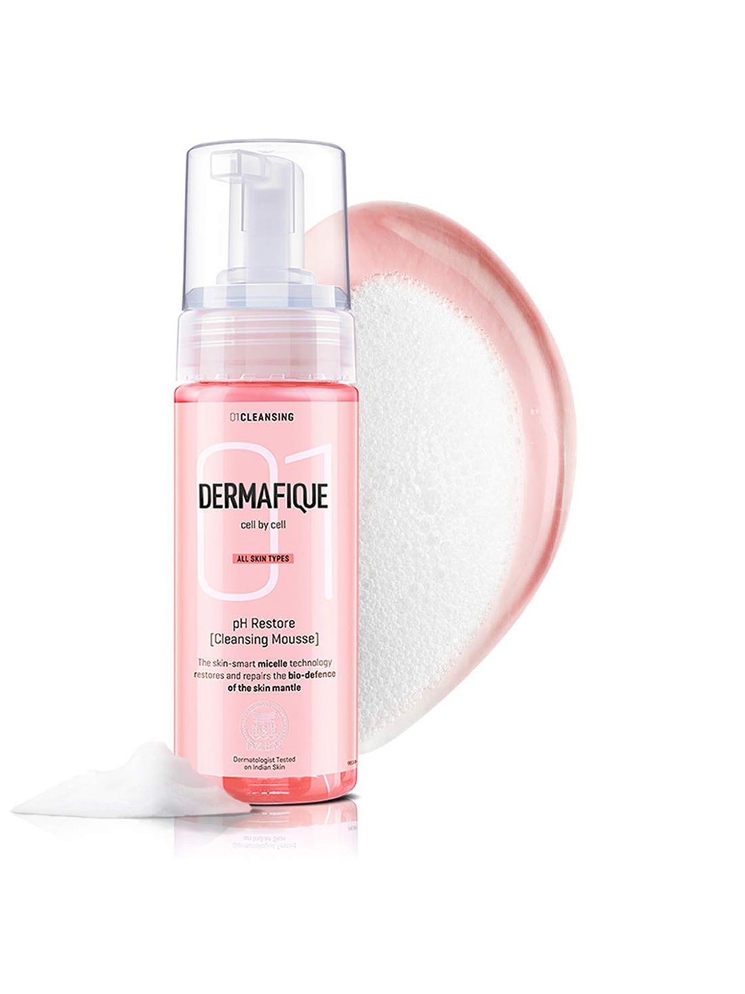 

Dermafique Unisex pH Restore Cleansing Mousse 150 ml, Pink