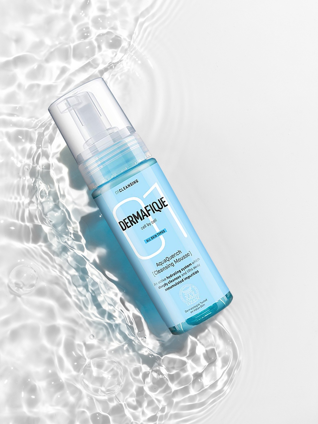 

Dermafique Cell By Cell AquaQuench Cleansing Mousse For All Skin Types 150 ml, Blue