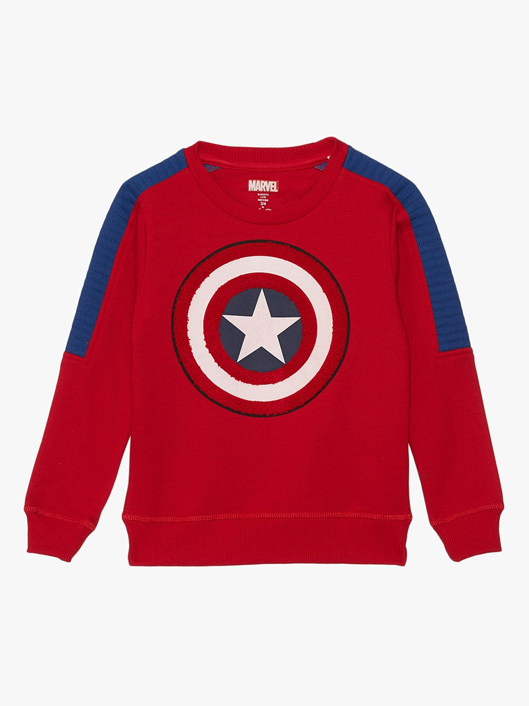 

Kids Ville Captain America featured Red Sweatshirt for Boys