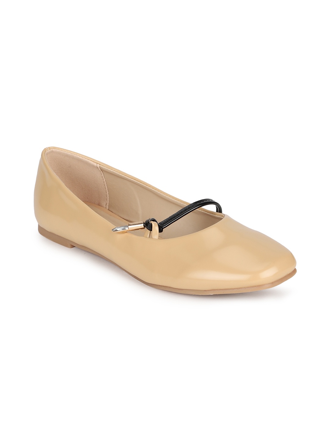 

Allen Solly Women Tan Solid Leather Ballerinas