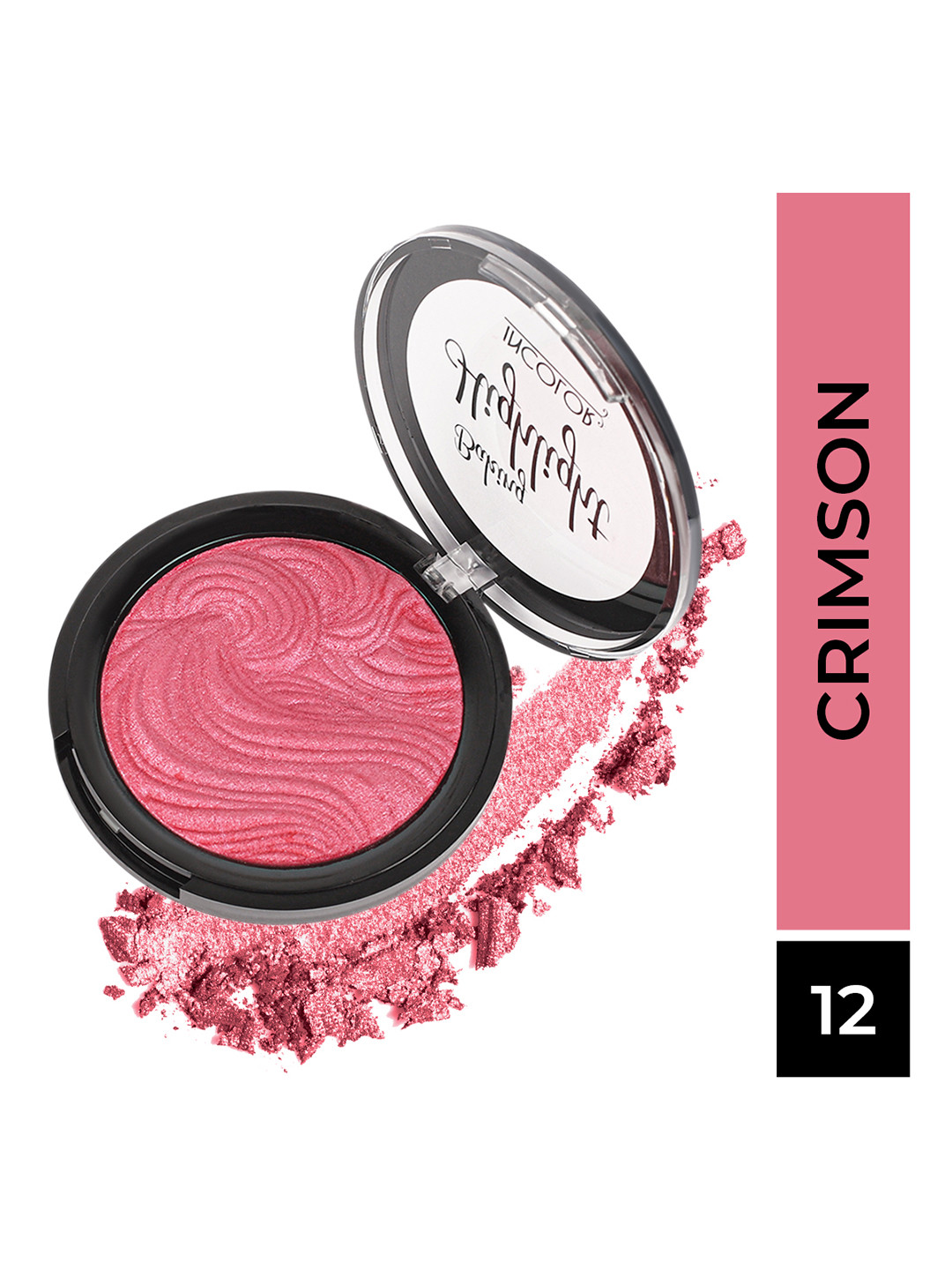 

INCOLOR Women Baking Highlighter 12 - Crimson 9gm, Magenta
