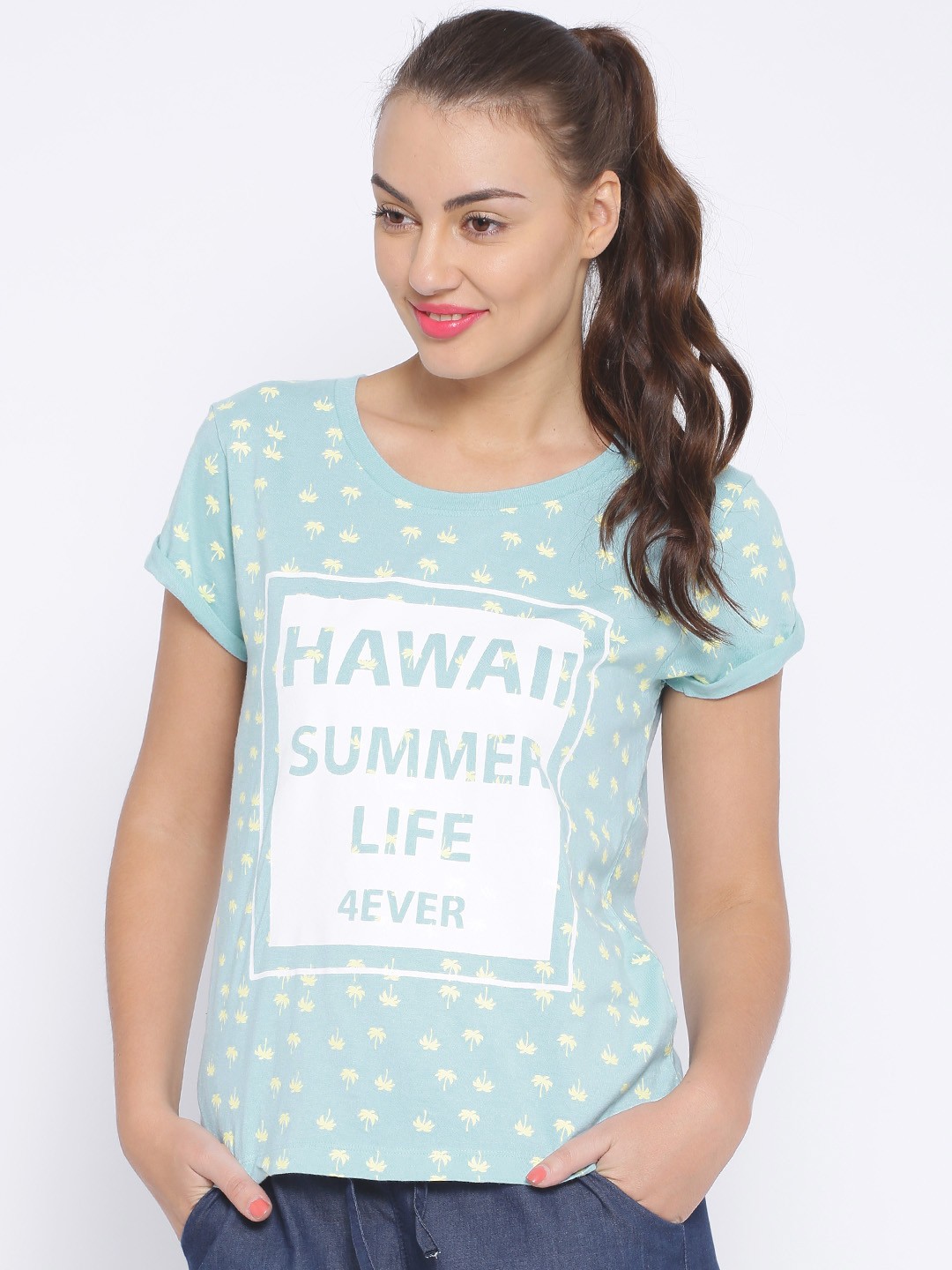 

Kook N Keech Blue Printed T-shirt
