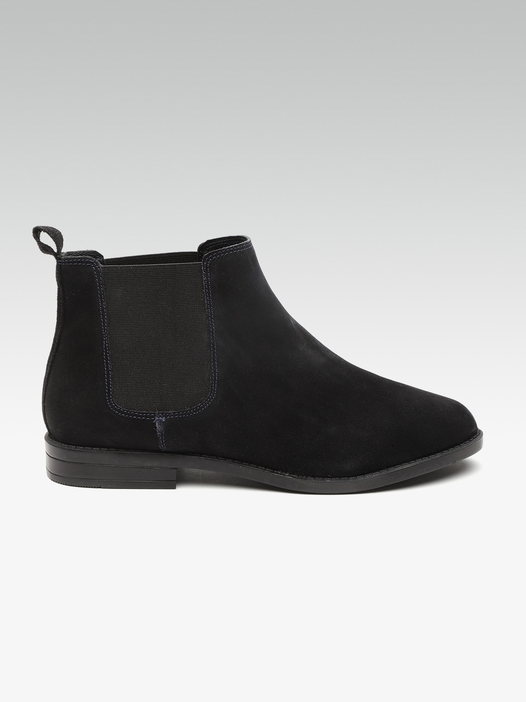 

Carlton London Women Black Solid Mid-Top Chelsea Boots