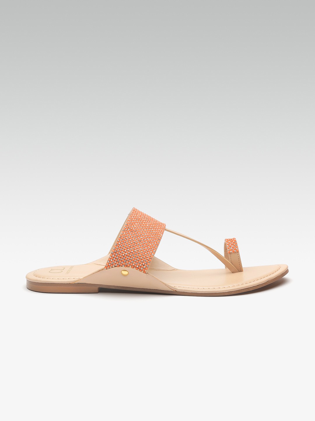 

Carlton London Women Orange Embellished One Toe Flats