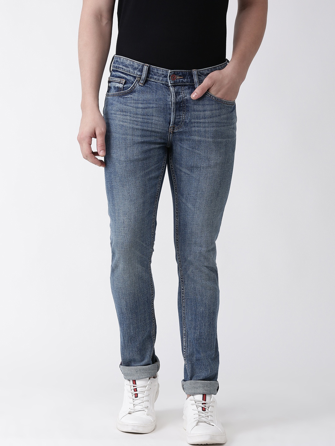 

Celio Men Blue C25 Slim Fit Mid-Rise Clean Look Stretchable Jeans