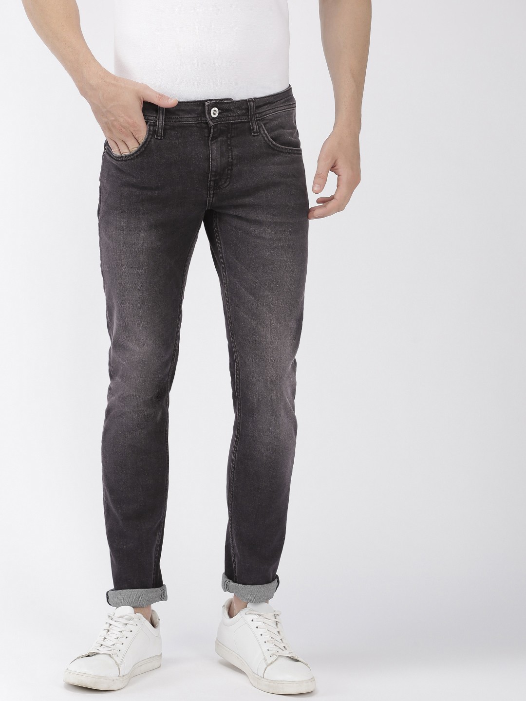 

Celio Men Grey Skinny Fit Mid-Rise Clean Look Stretchable Jeans