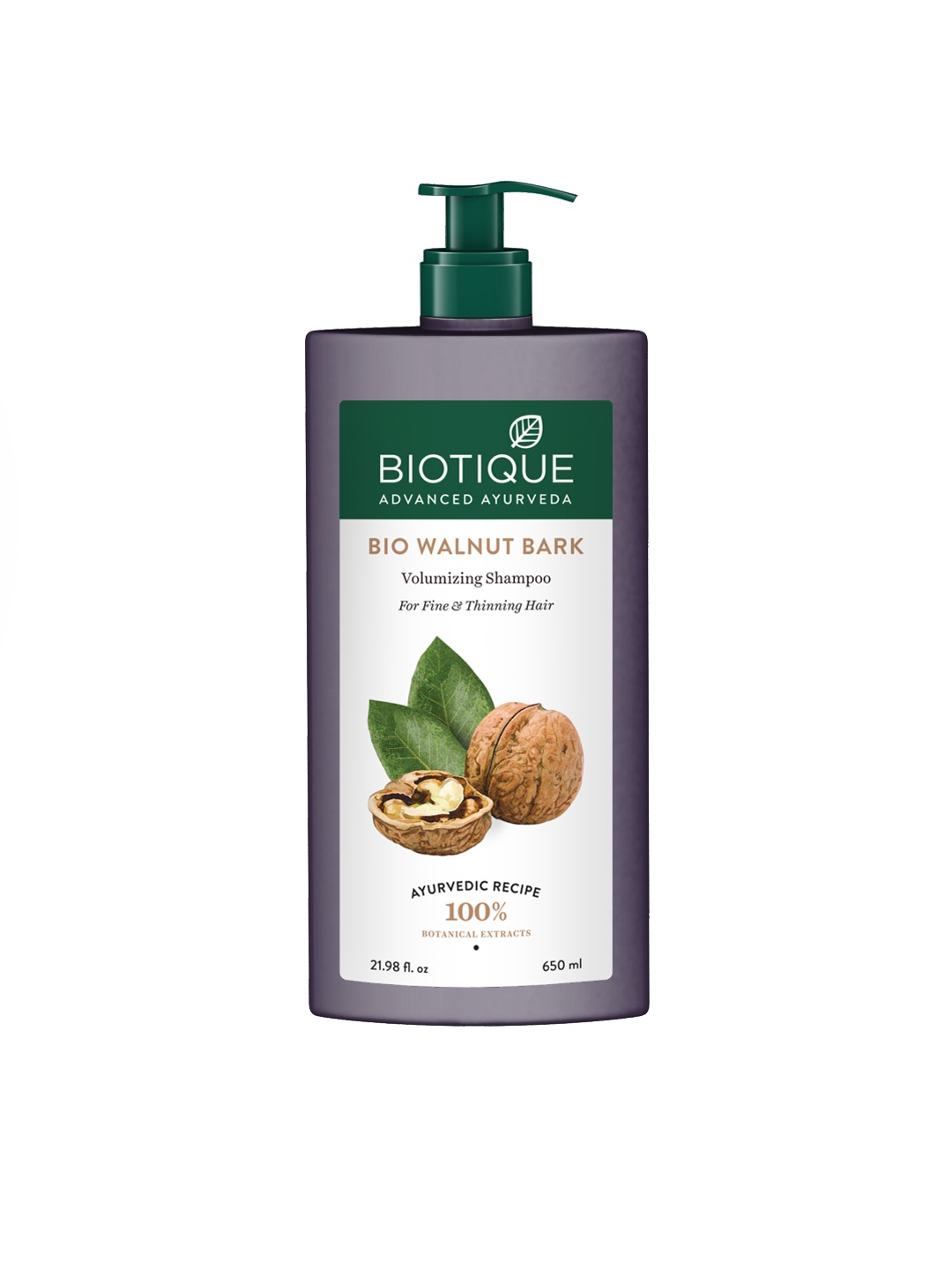 

Biotique Unisex Bio Walnut Bark Volumizing Shampoo For Fine & Thinning Hair 650 ml, Green