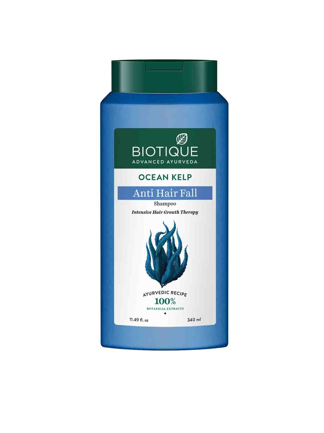 

Biotique Ocean KELP Anti Hair Fall Shampoo for Intensive Hair Growth Therapy 340 ml, Blue