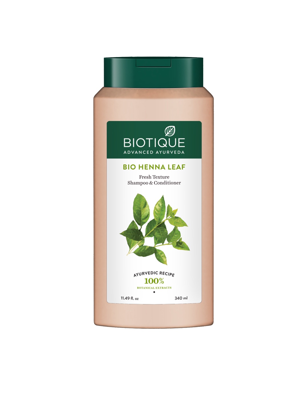 

Biotique Unisex Bio Henna Leaf Fresh Texture Sustainable Shampoo & Sustainable Conditioner 340 ml, Beige