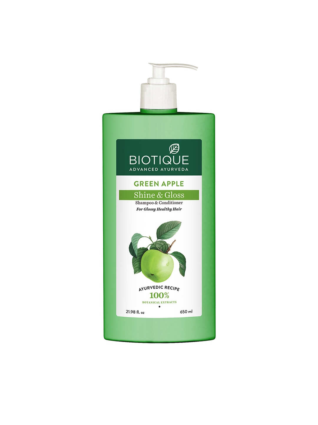 

Biotique Green Apple Shine and Gloss Shampoo & Conditioner for Oily Hair 650 ml
