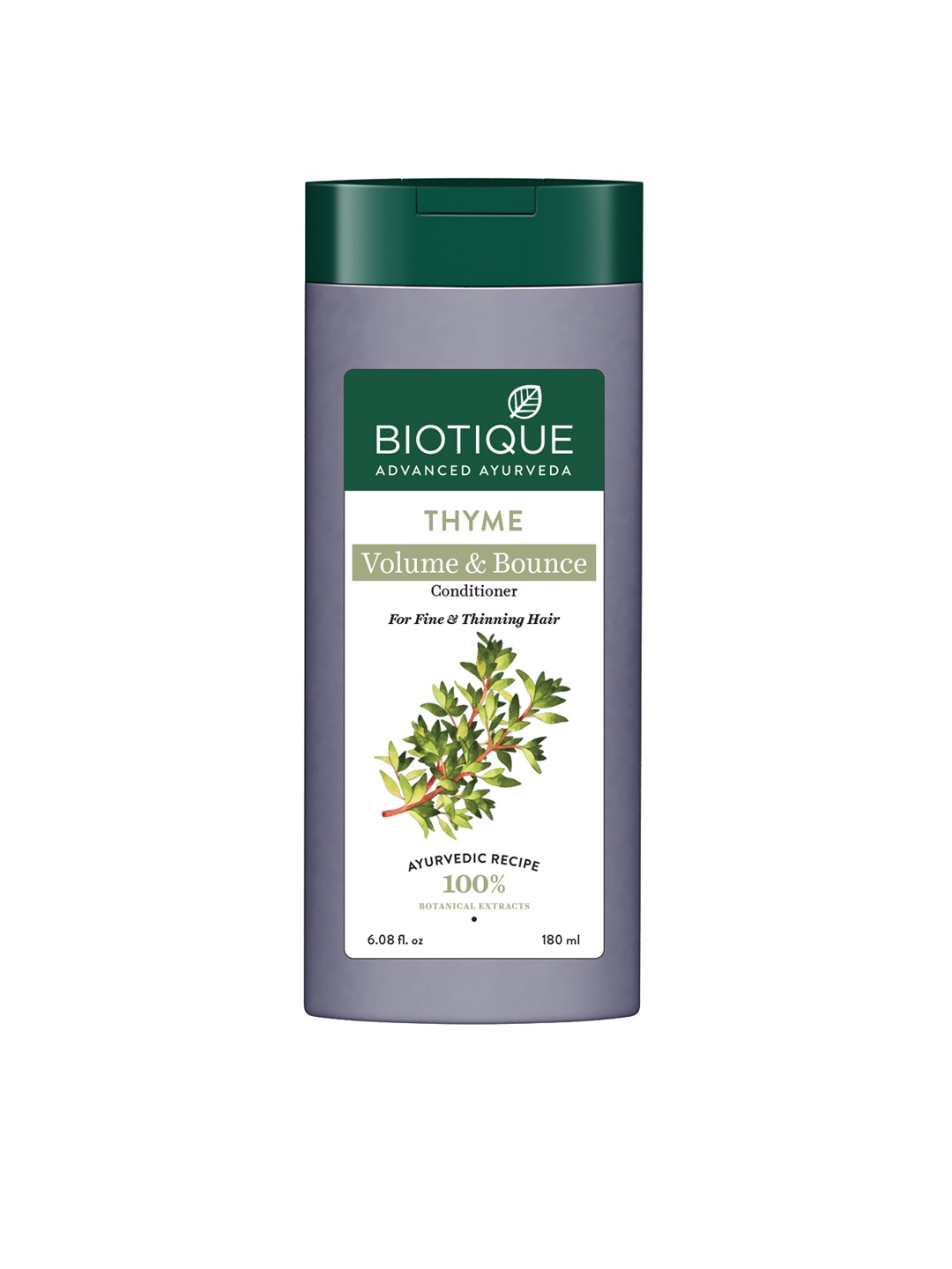 

Biotique Bio Thyme Volume Sustainable Conditioner for Fine & Thinning Hair 180 ml, Green