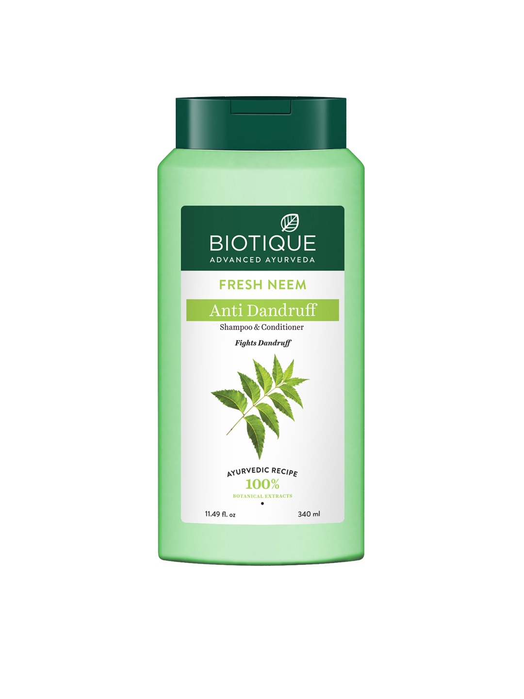 

Biotique Bio Neem Margosa Anti-Dandruff Shampoo & Conditioner 340 ml, Green