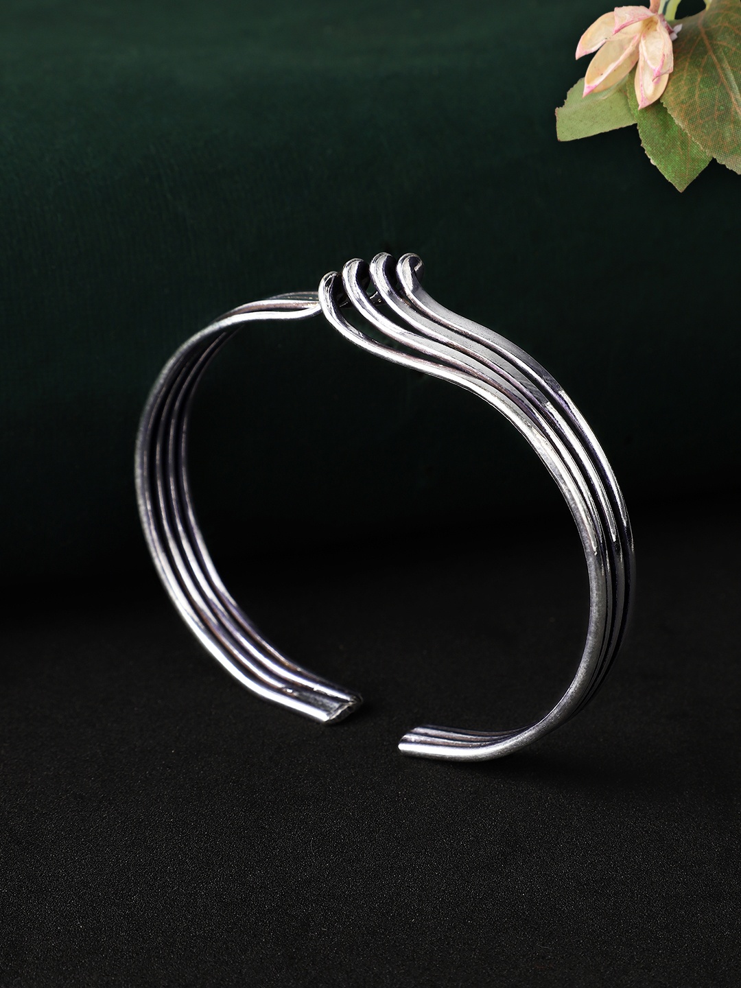 

Rubans Silver-Plated Oxidised Bracelet
