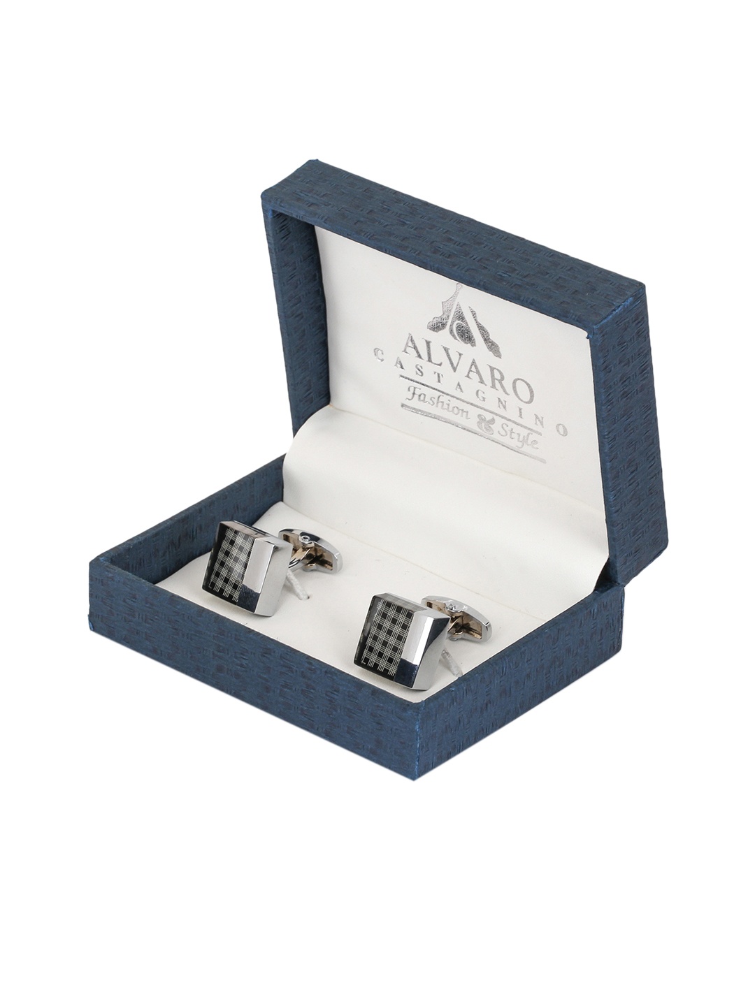 

Alvaro Castagnino Men Black Square Cufflinks