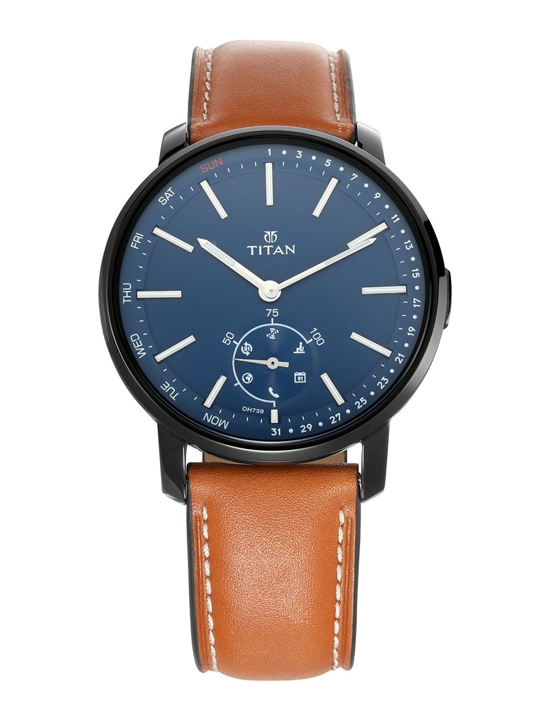 

Titan Connected Men Blue Analogue watch 1785NL01