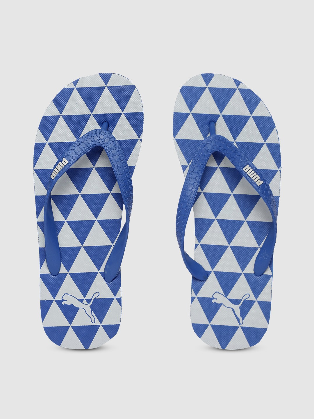 

Puma Unisex Blue & Grey Printed Thong Flip-Flops
