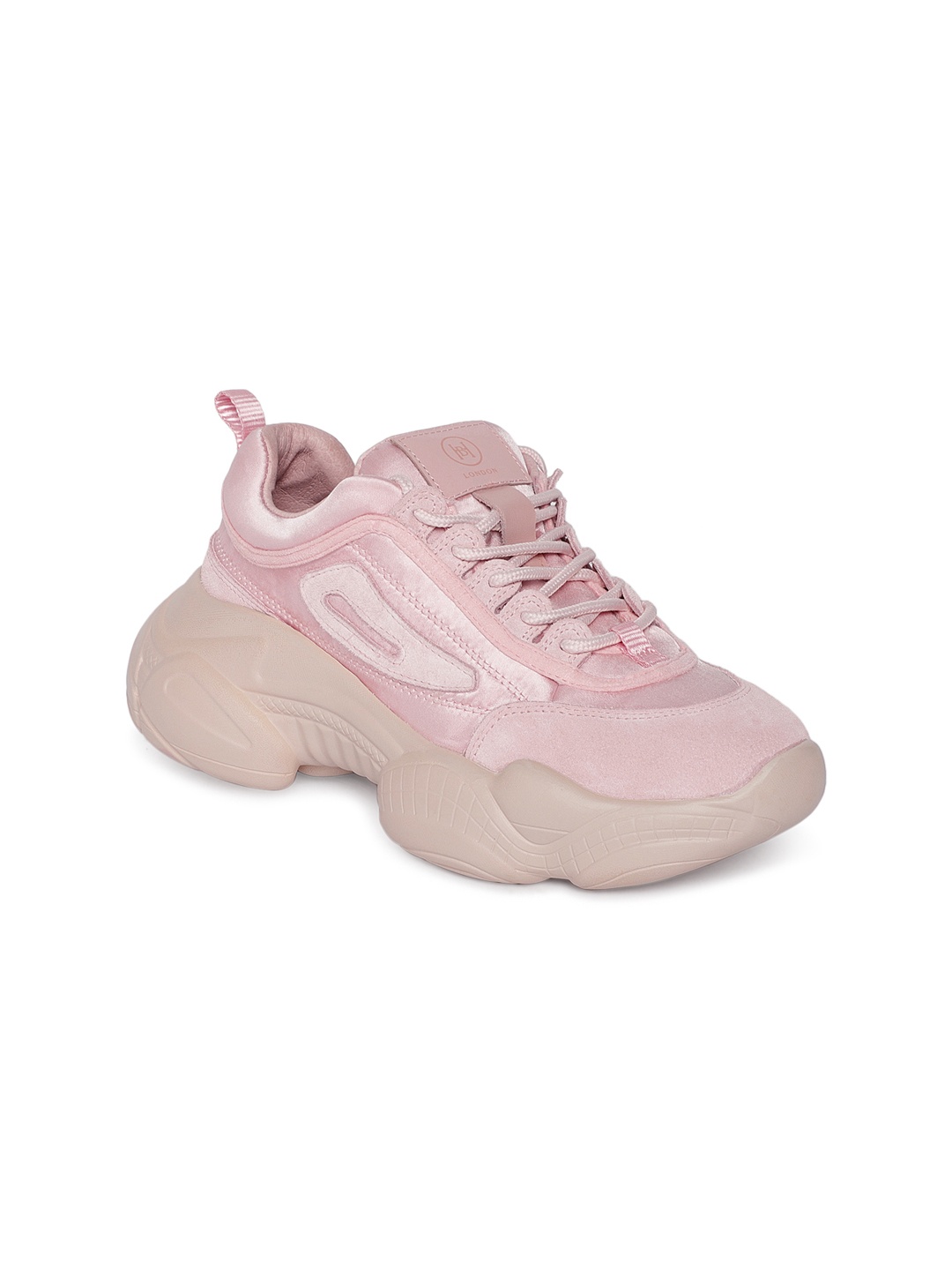 

Heel & Buckle London Women Pink Leather Sneakers