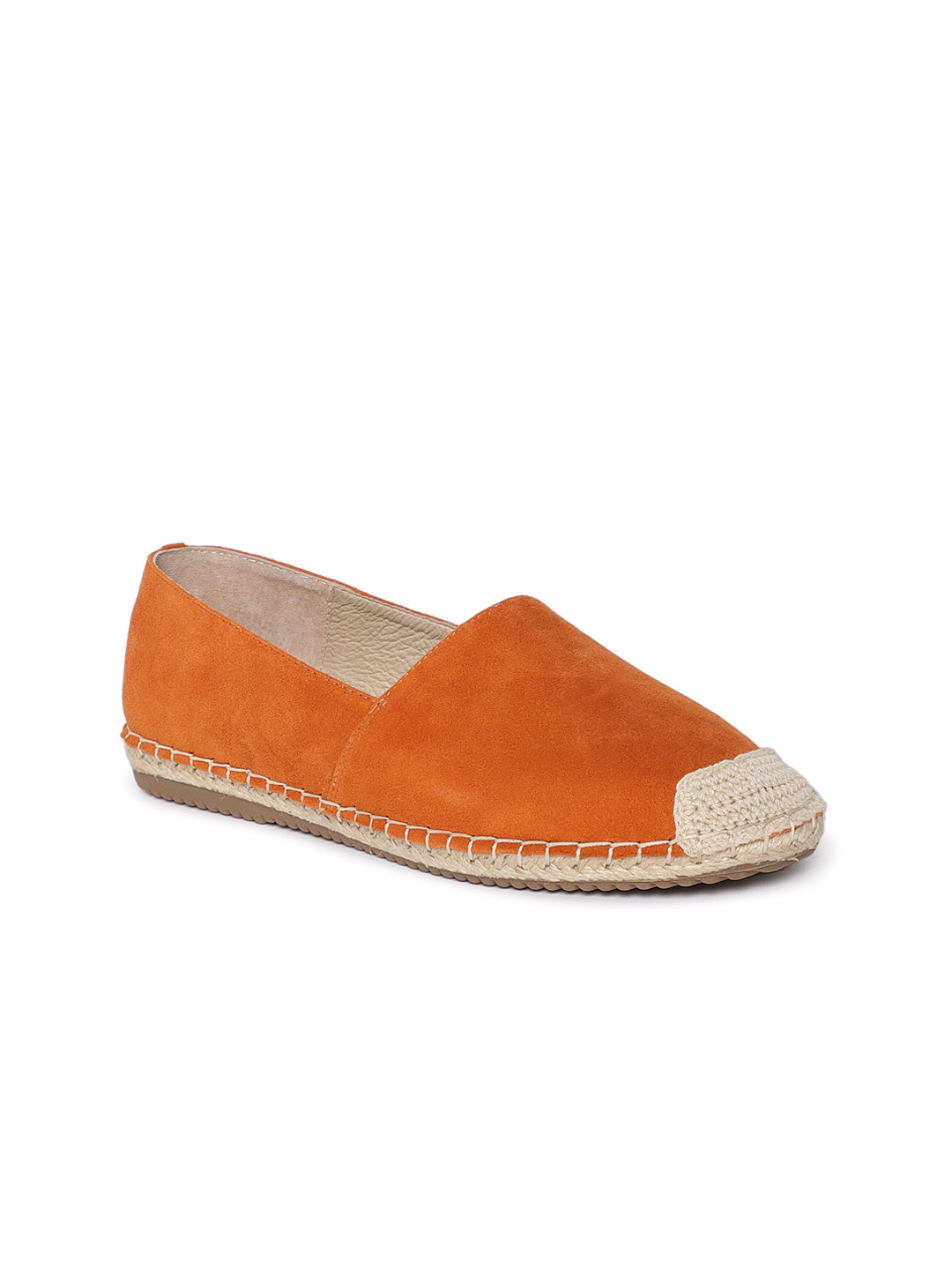 

Heel & Buckle London Women Orange Suede Espadrilles