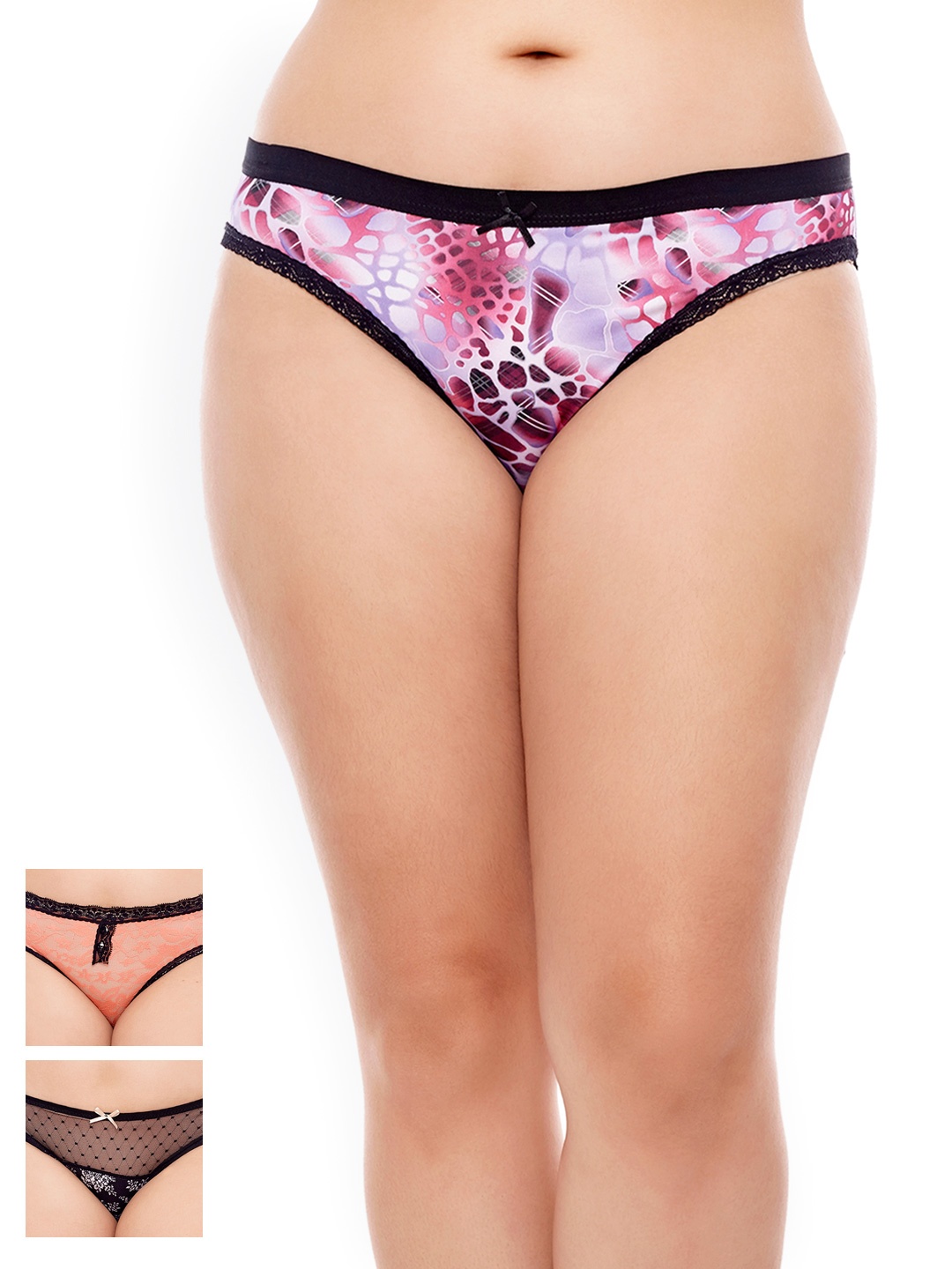 

Penny by Zivame Women Pack of 3 Bikini Briefs PYBKNPK319AASTD, Multi