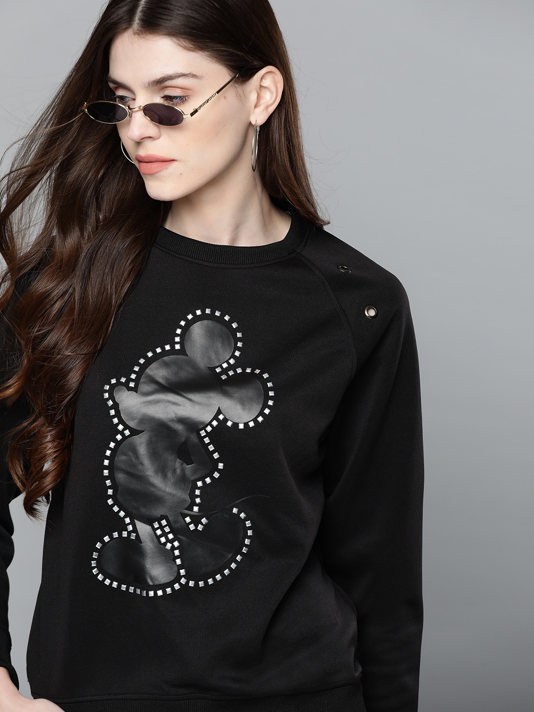 

Kook N Keech Disney Women Black Printed Sweatshirt