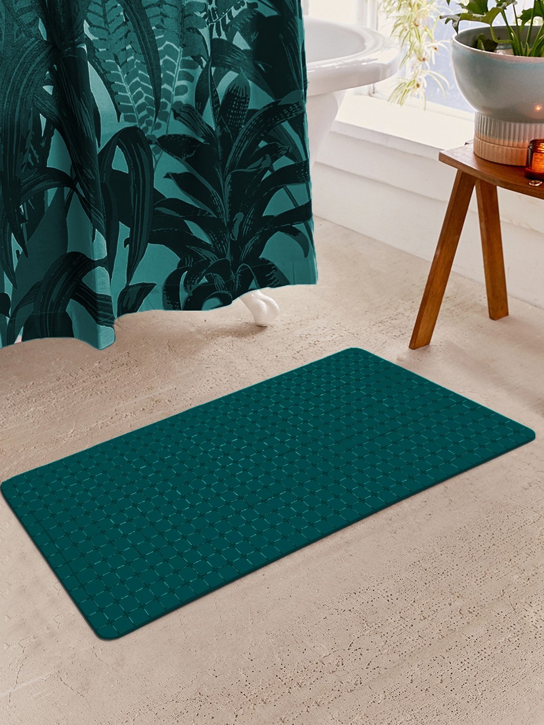 

Story@home Green PVC Anti-Skid Bath Mat