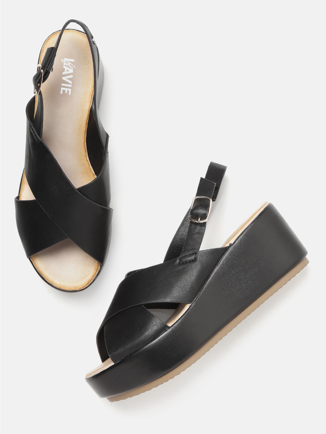 

Lavie Women Black Solid Wedges