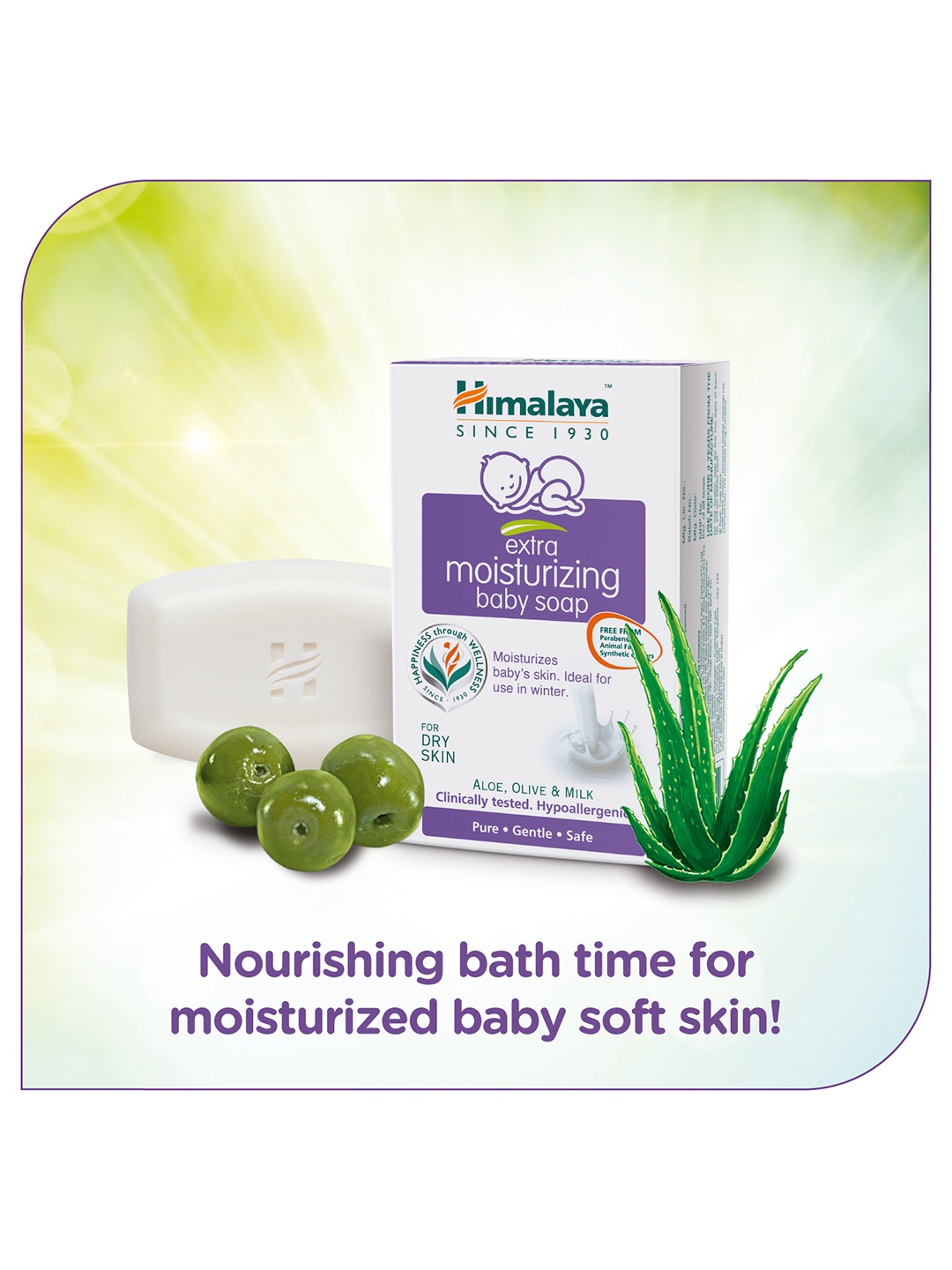

Himalaya Extra Moisturizing Baby Soap - 125g, White
