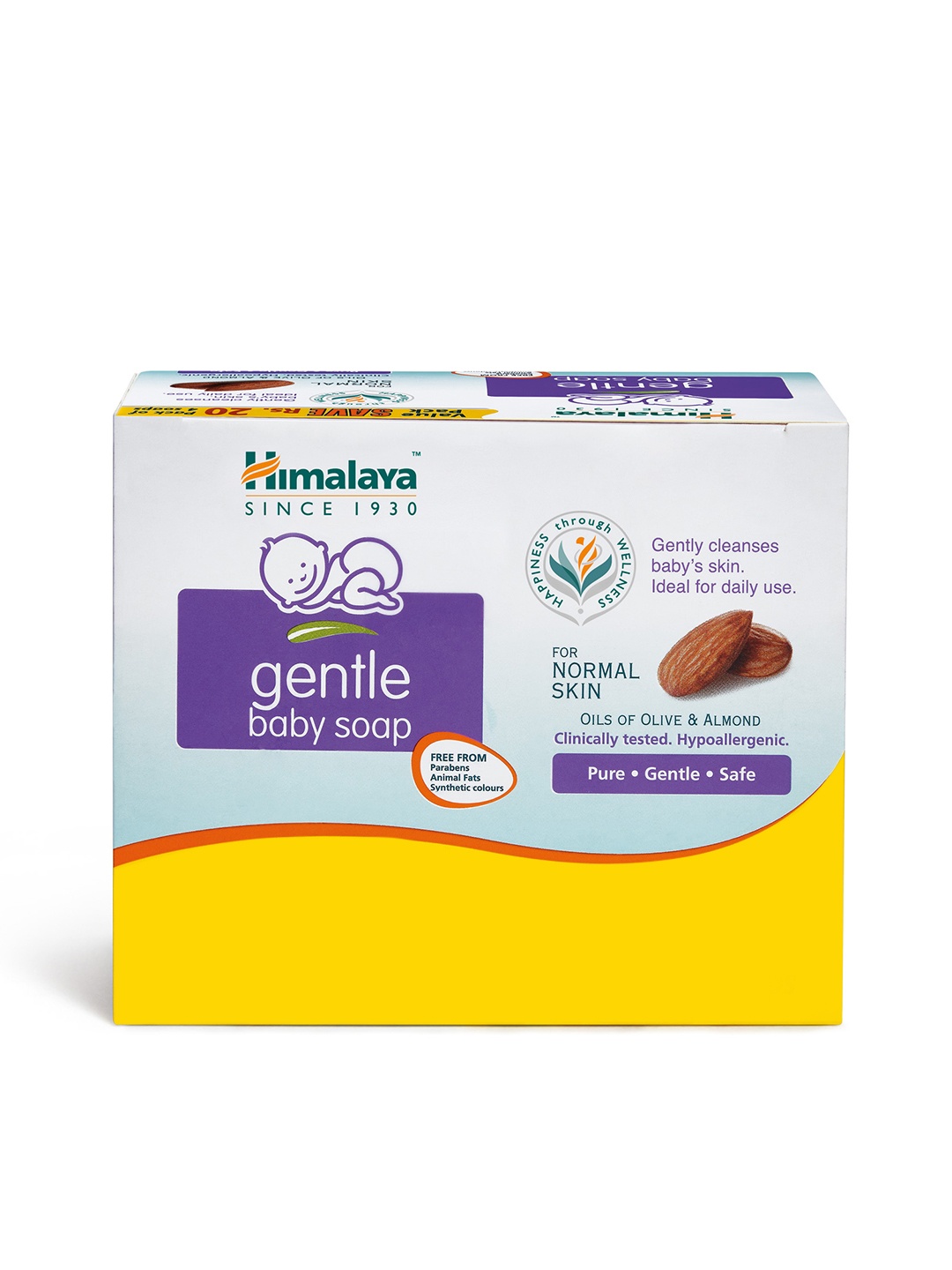 

Himalaya Gentle Soap - 4 Pcs, White