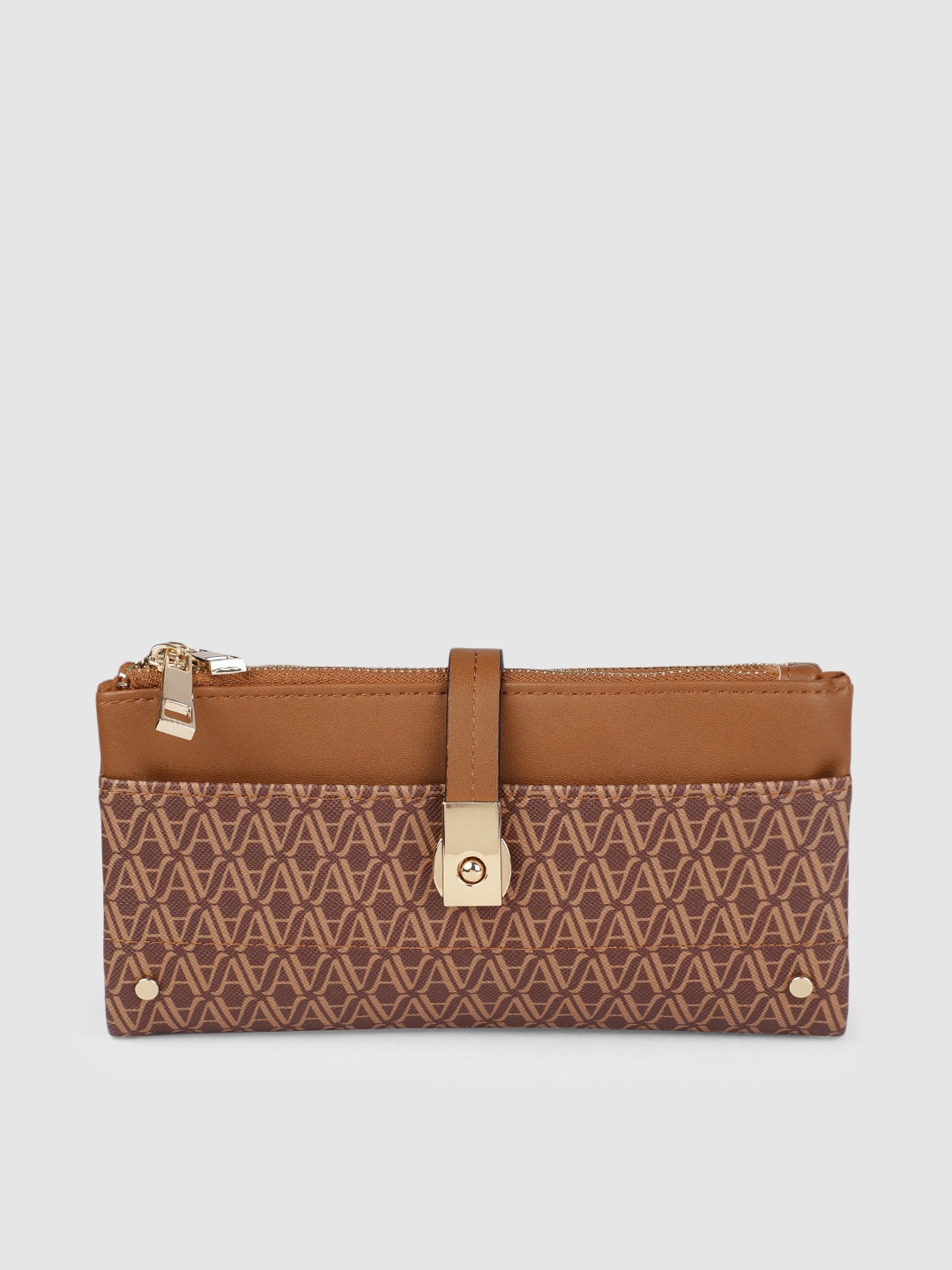 

Accessorize Women Brown Printed Two Fold Wallet