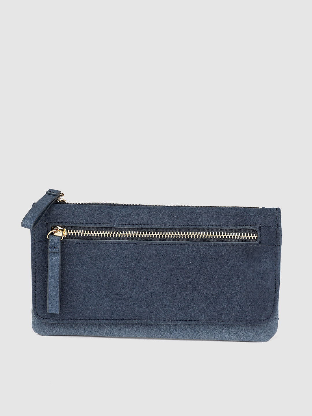 

Accessorize Women Navy Blue Solid Two Fold Wallet
