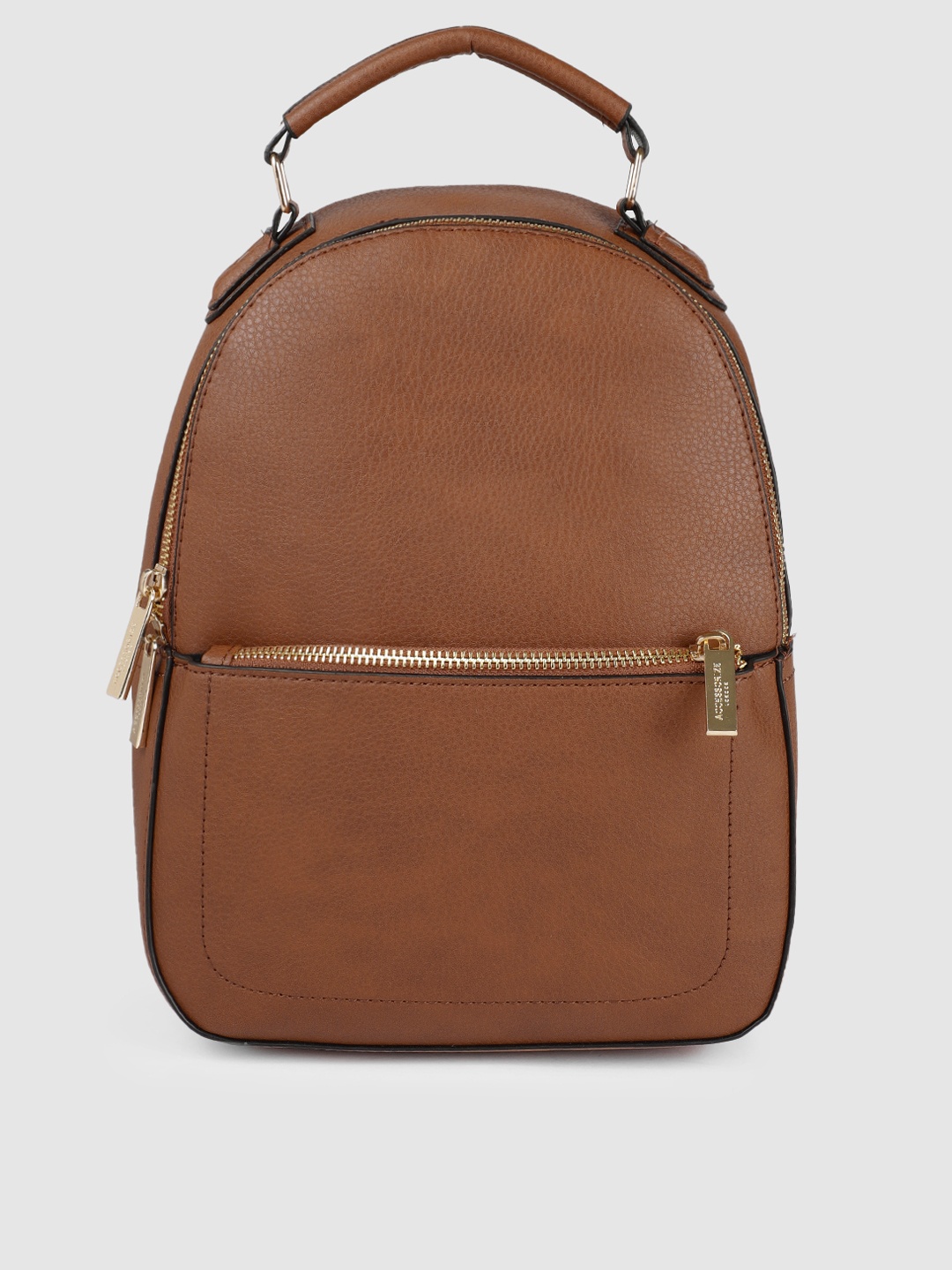 

Accessorize Women Tan Brown Solid Backpack