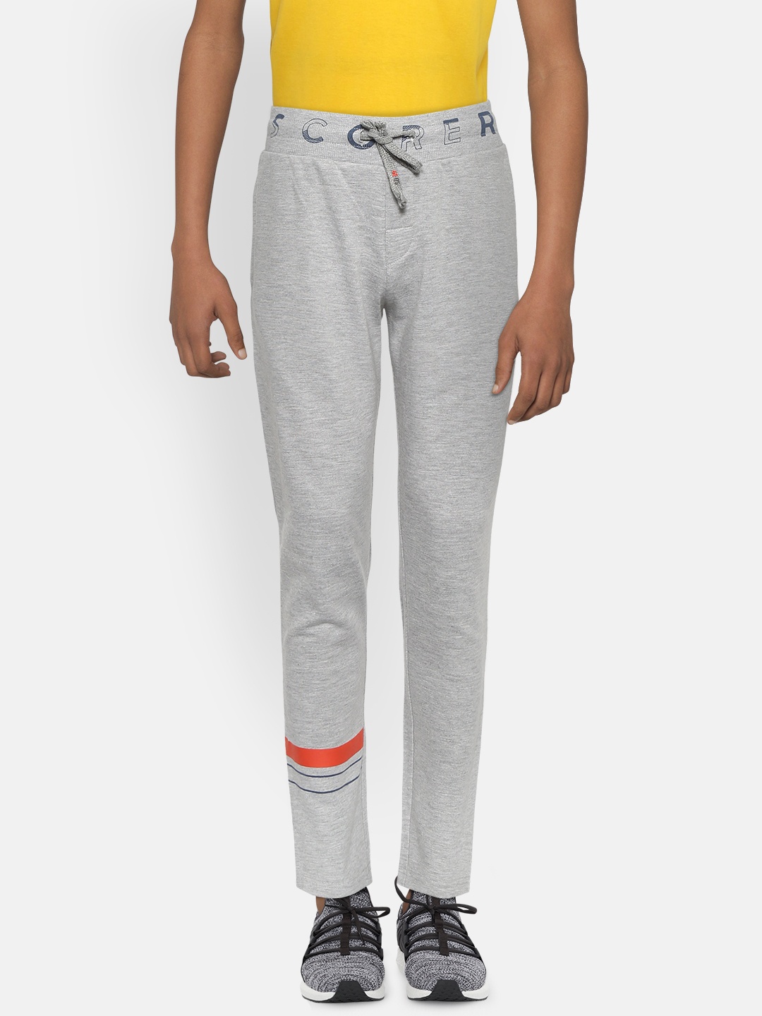 

Sweet Dreams Boys Grey Melange Solid Track Pants