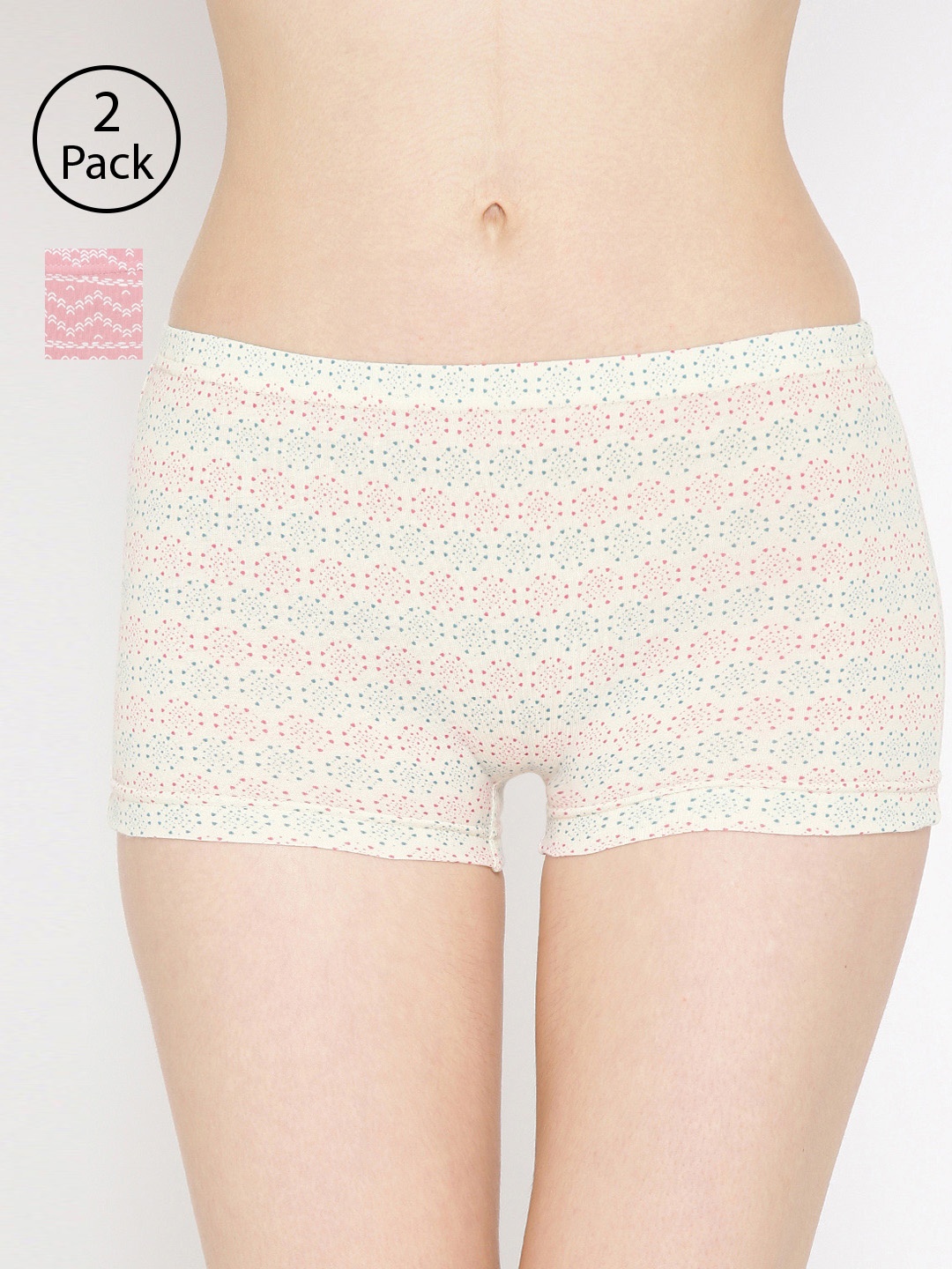 

Lady Lyka Women Pack of 2 Printed Boy Shorts BOY-SHORTS-P01-P06, Yellow