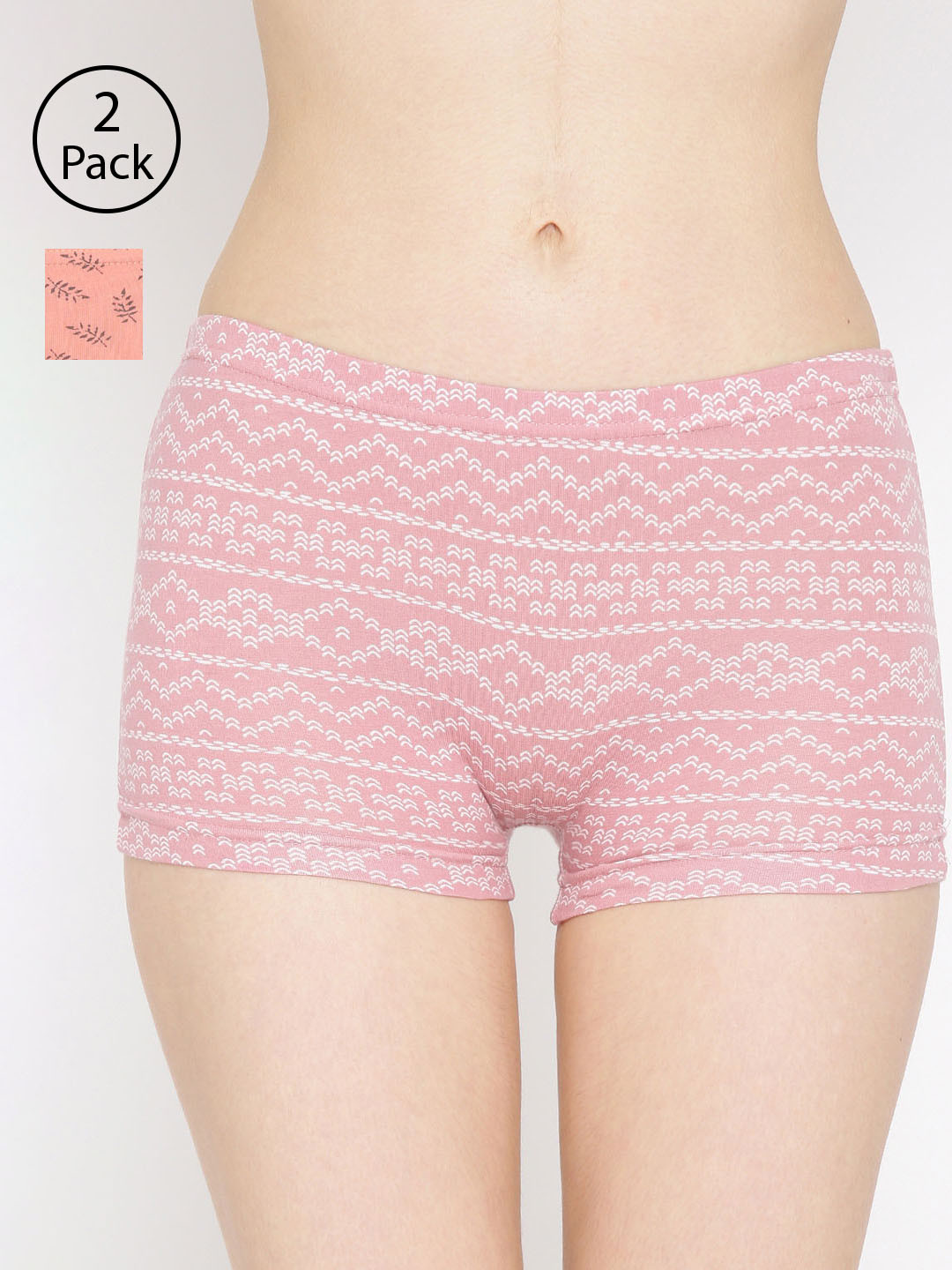 

Lady Lyka Women Pack Of 2 Printed Boyshorts P15-P01, Multi