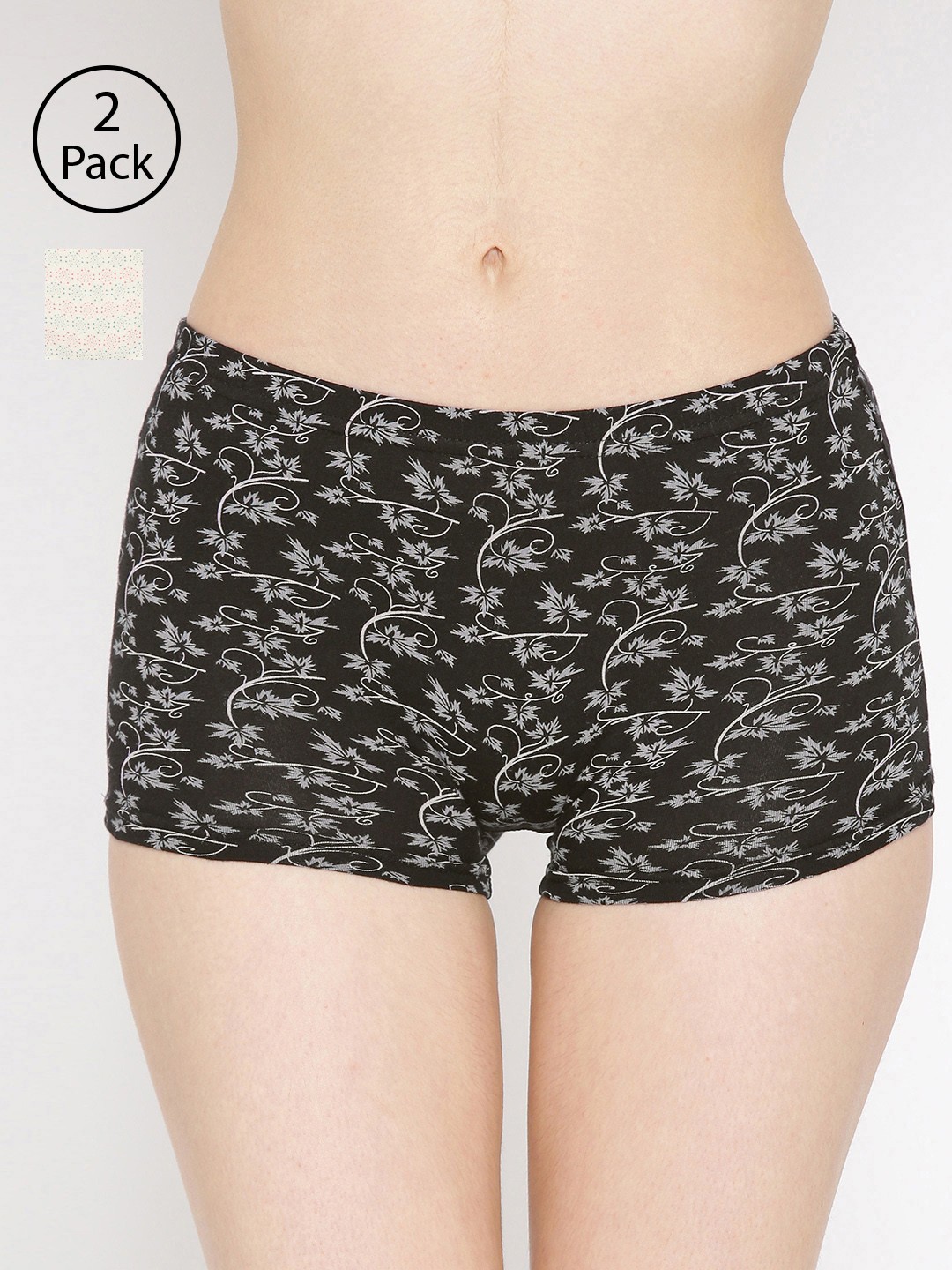 

Lady Lyka Women Pack Of 2 Printed Boyshorts -P18-P06, Multi