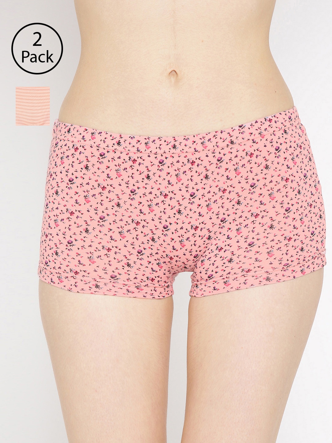 

Lady Lyka Women Pack Of 2 Printed Boyshorts P17-P05, Multi