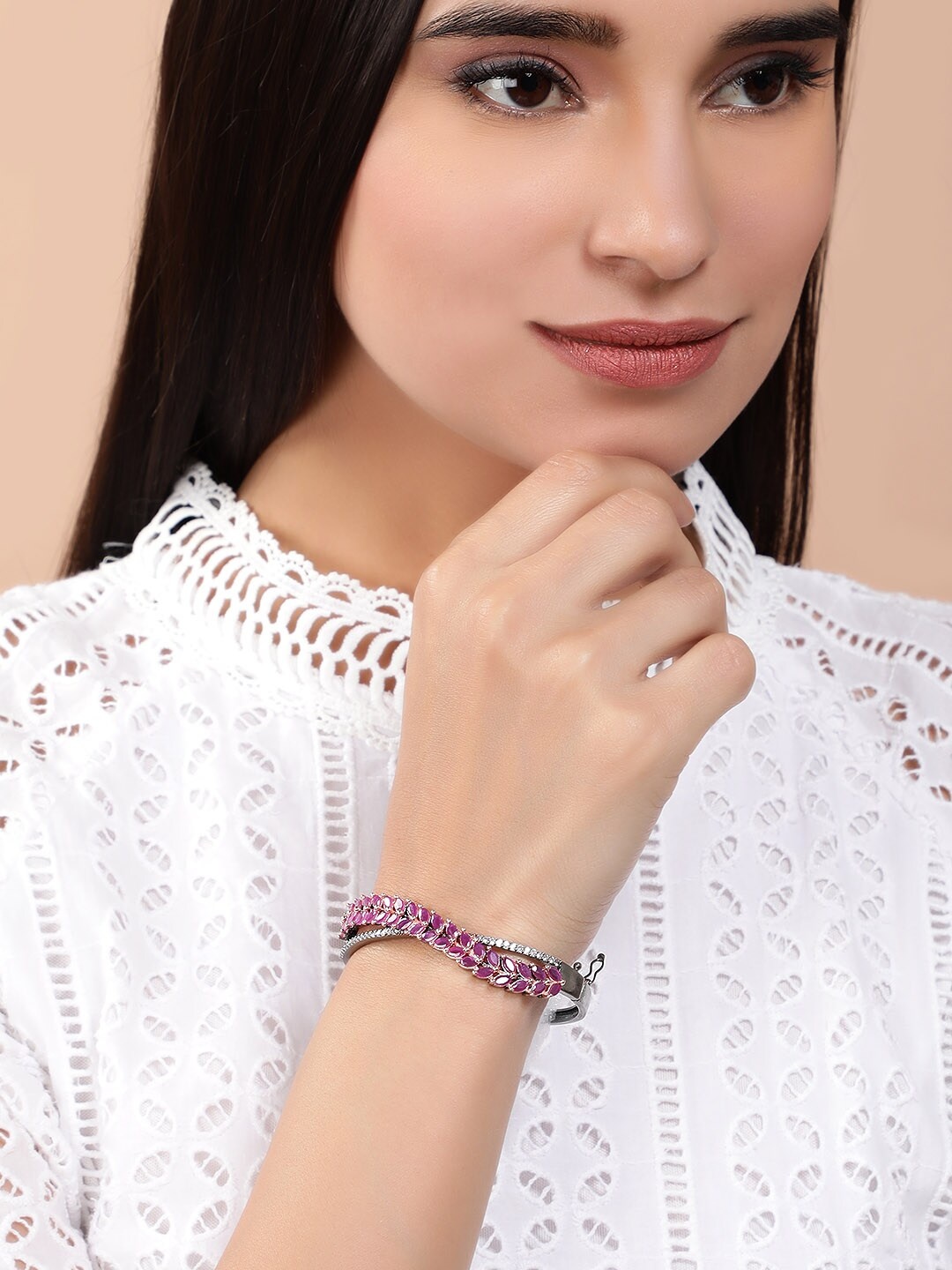 

Rubans Silver-Toned Bracelet