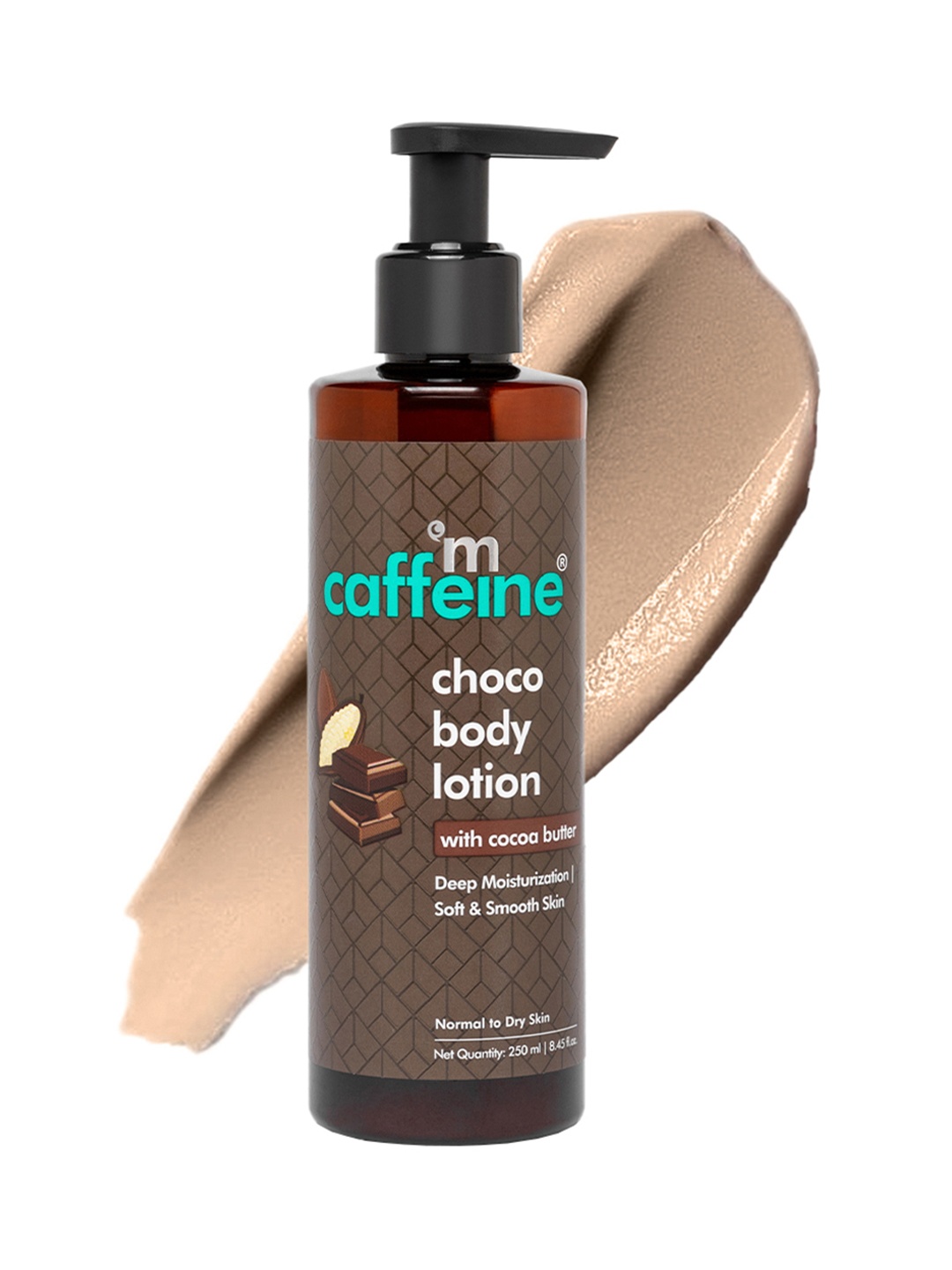 

MCaffeine Deep Moisturizing Choco Body Lotion for Dry Skin with Cocoa Butter 250ml, Brown